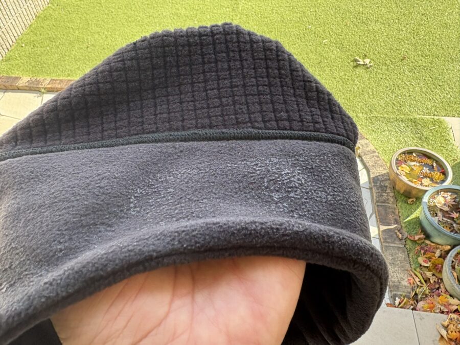 サーマルバーサグリッドビーニー_ランニング後